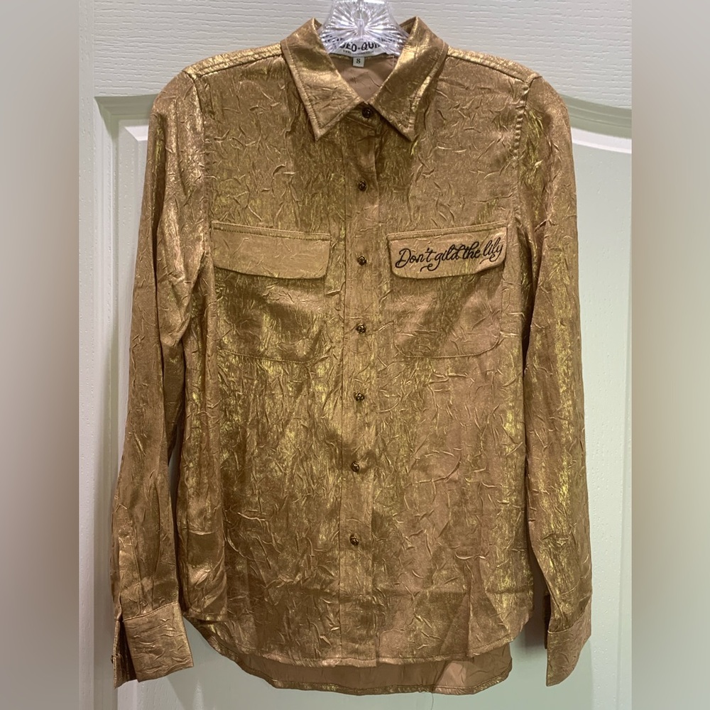 Rodeo Quincy Don’t Gild the Lily Button Up NWT
